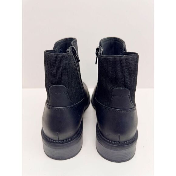 Clarks Booties Size 9US Black Leather Pull On Block Heel Maye Palm Ankle Boots - Picture 6 of 10